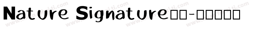 Nature Signature字体字体转换